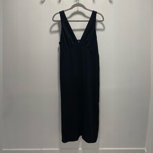 Old Navy Black Linen Maxi Dress
